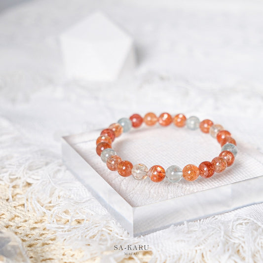 Arusha gold sunstone bracelet