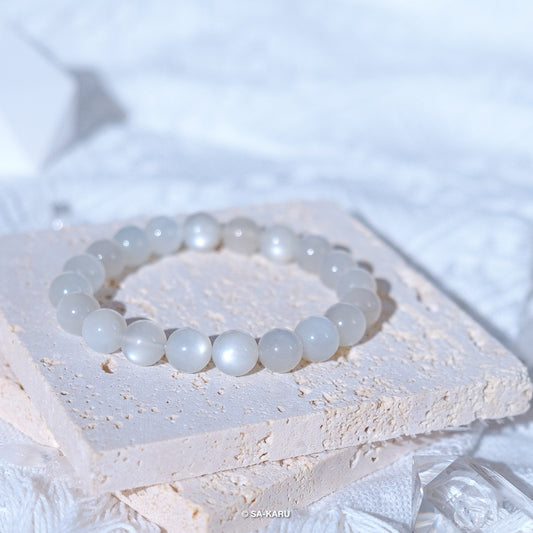 Pearl White Moonstone Bracelet