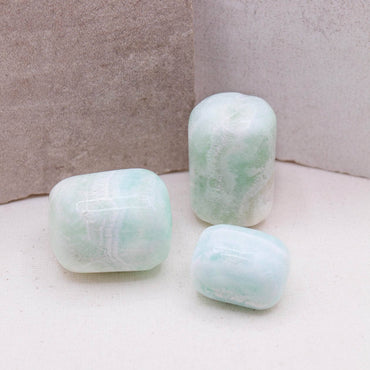 Blue Caribbean Calcite Stone Set - AAA Premium Quality