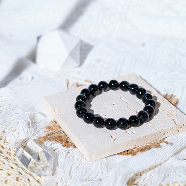Dense Black Hair Crystal Bracelet