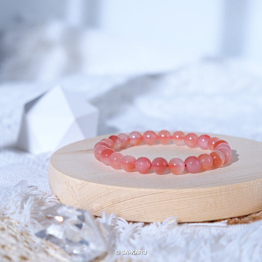 Peach Agate Bracelet