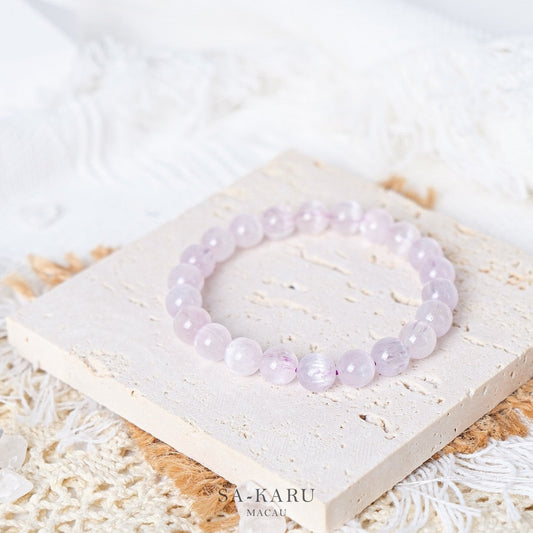 Rock sugar kunzite bracelet