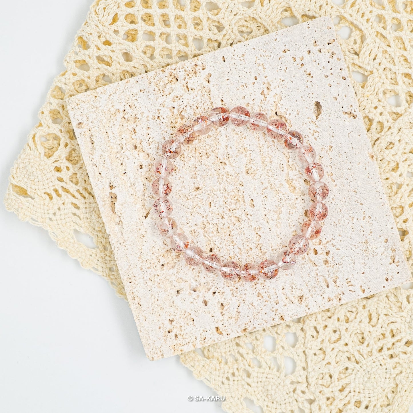 Golden Strawberry Super Seven Bracelet|Super Seven