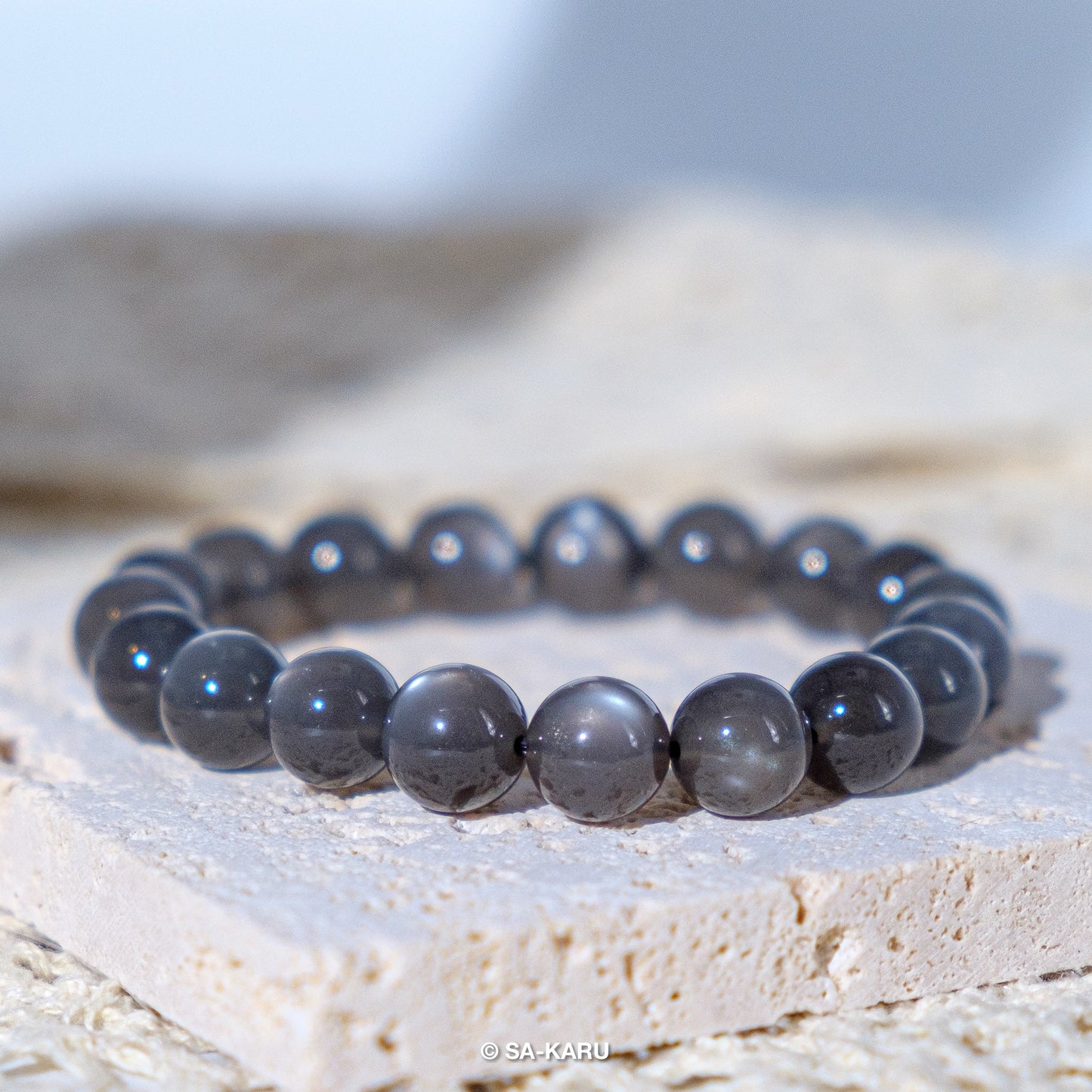 Black Moon Stone Bracelet