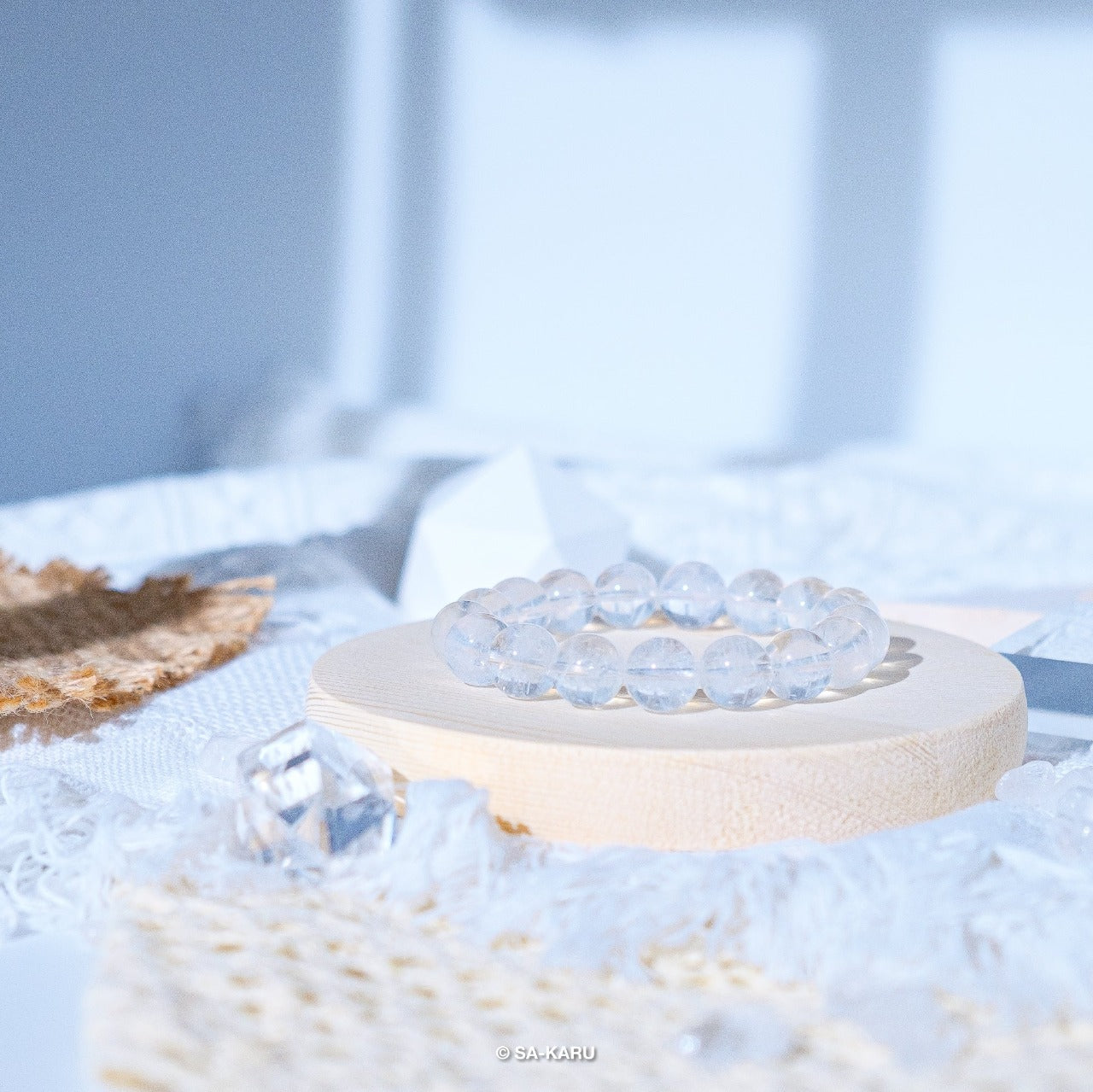 Angel Wings Blue Needle Crystal Bracelet