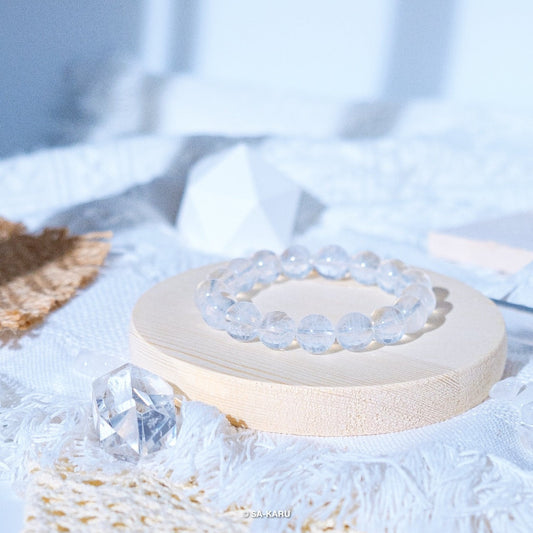 Angel Wings Blue Needle Crystal Bracelet