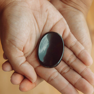 Black Obsidian Worry Stone