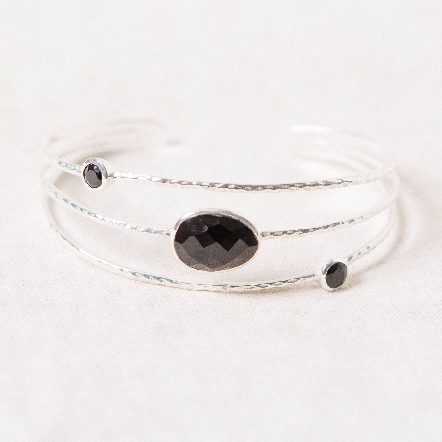 Black Tourmaline Gold or Silver Bracelet