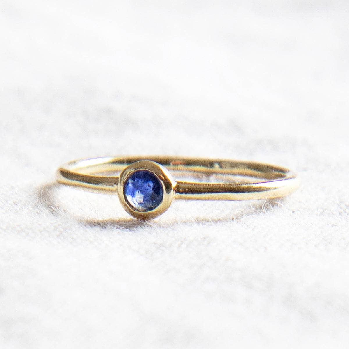 Blue Sapphire Silver or Gold Ring