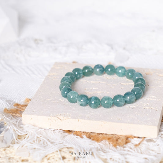 Ice green blue crystal bracelet