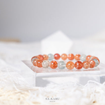 Arusha gold sunstone bracelet