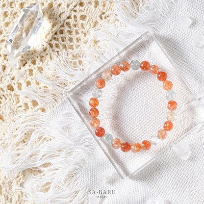 Arusha gold sunstone bracelet
