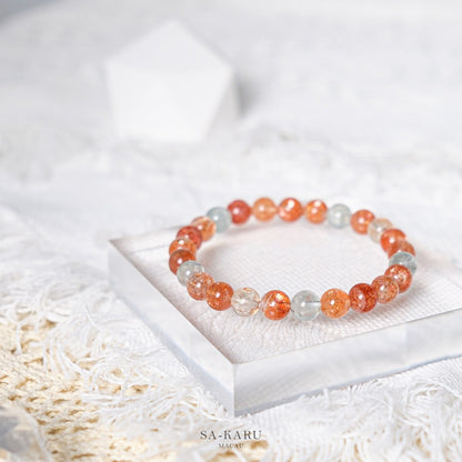 Arusha gold sunstone bracelet