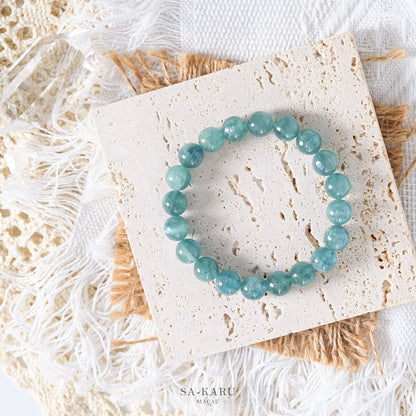 Ice green blue crystal bracelet
