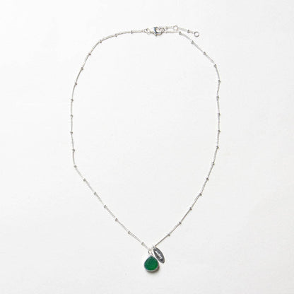August Green Jade Birthstone Necklace