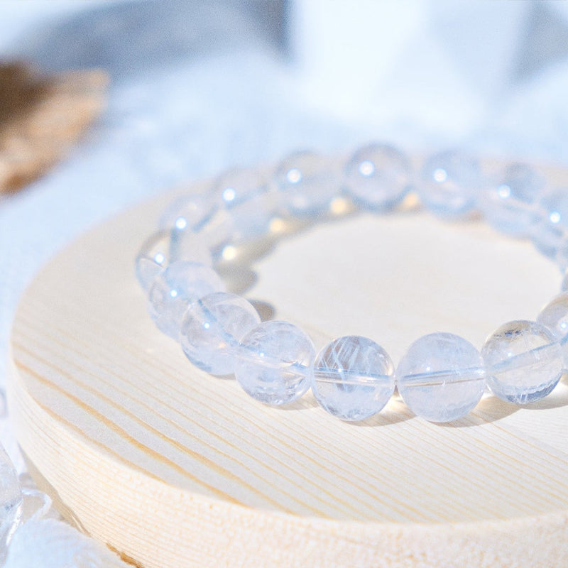 Angel Wings Blue Needle Crystal Bracelet