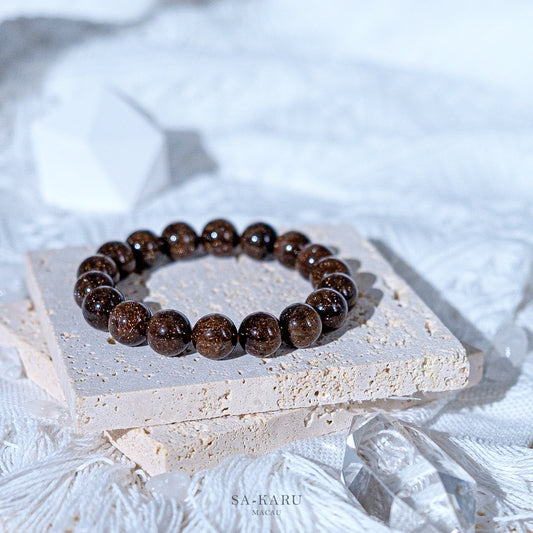 Gold Copper Devil Hair Crystal Bracelet