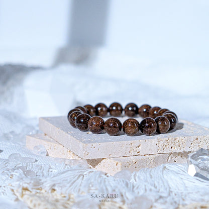 Gold Copper Devil Hair Crystal Bracelet