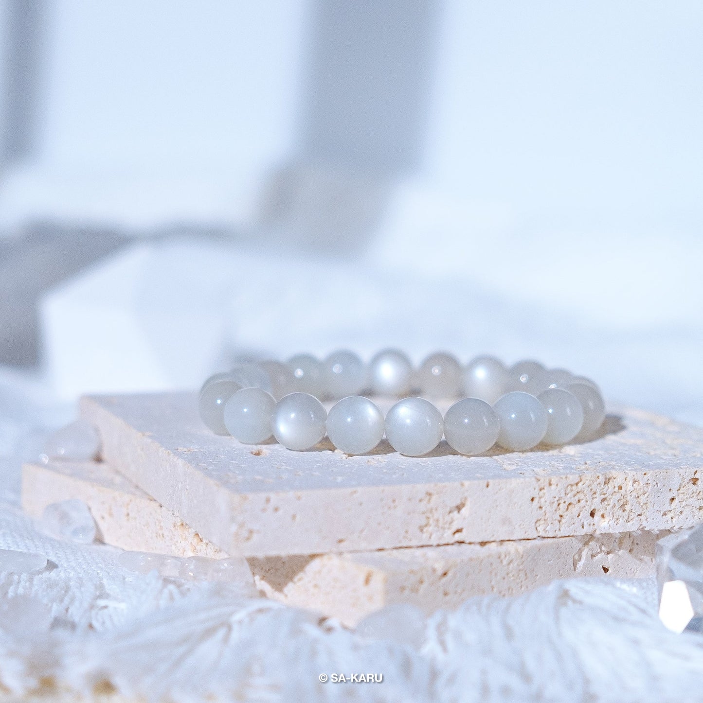 Pearl White Moonstone Bracelet