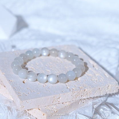 Pearl White Moonstone Bracelet