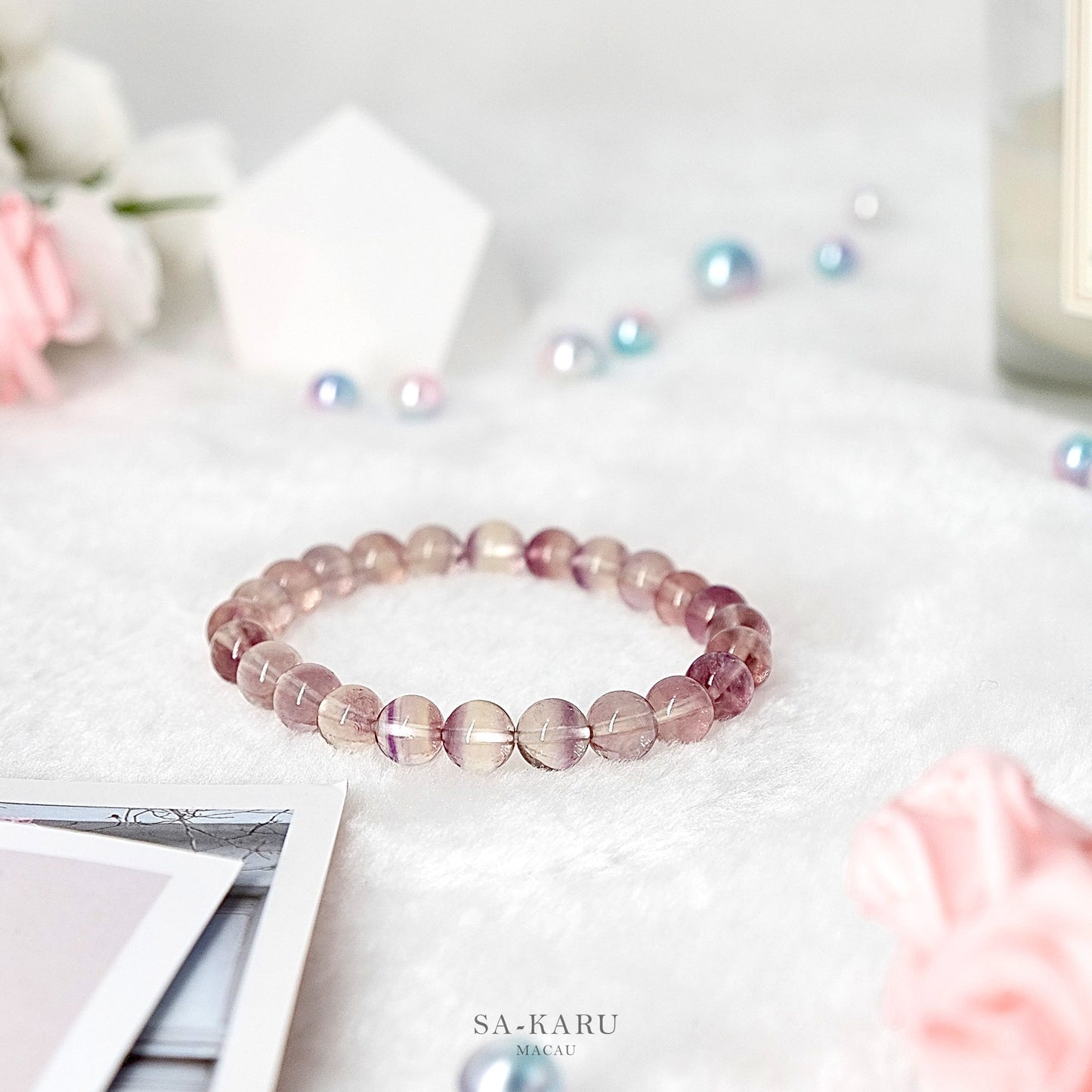 Fantasy Gradient Fluorite Bracelet