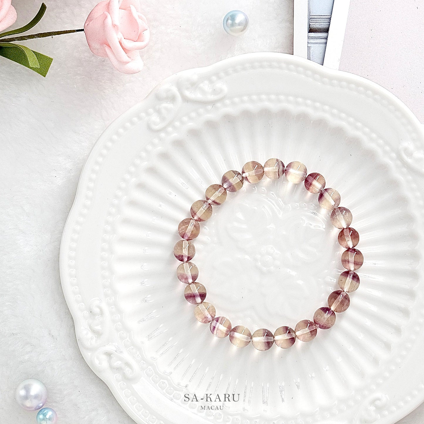 Fantasy Gradient Fluorite Bracelet