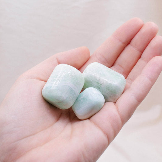 Blue Caribbean Calcite Stone Set - AAA Premium Quality