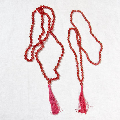 Carnelian Mala - High-Energy Gemstones