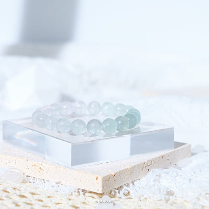 Gradient Brushed Fluorite Bracelet