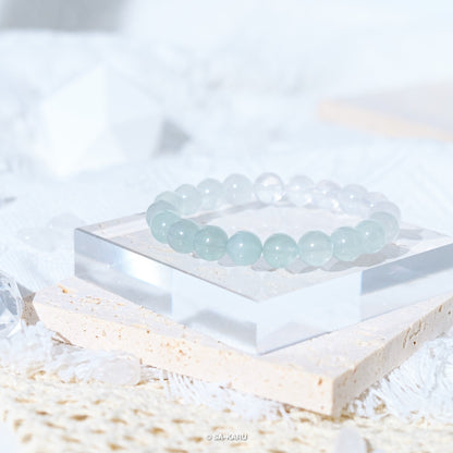Gradient Brushed Fluorite Bracelet