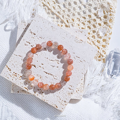 Arusha gold sunstone bracelet