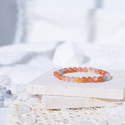 Arusha gold sunstone bracelet