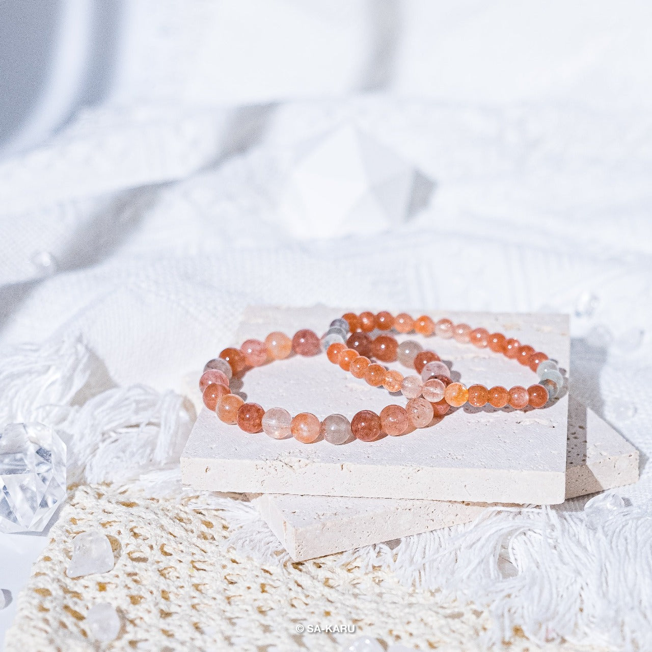 Arusha gold sunstone bracelet
