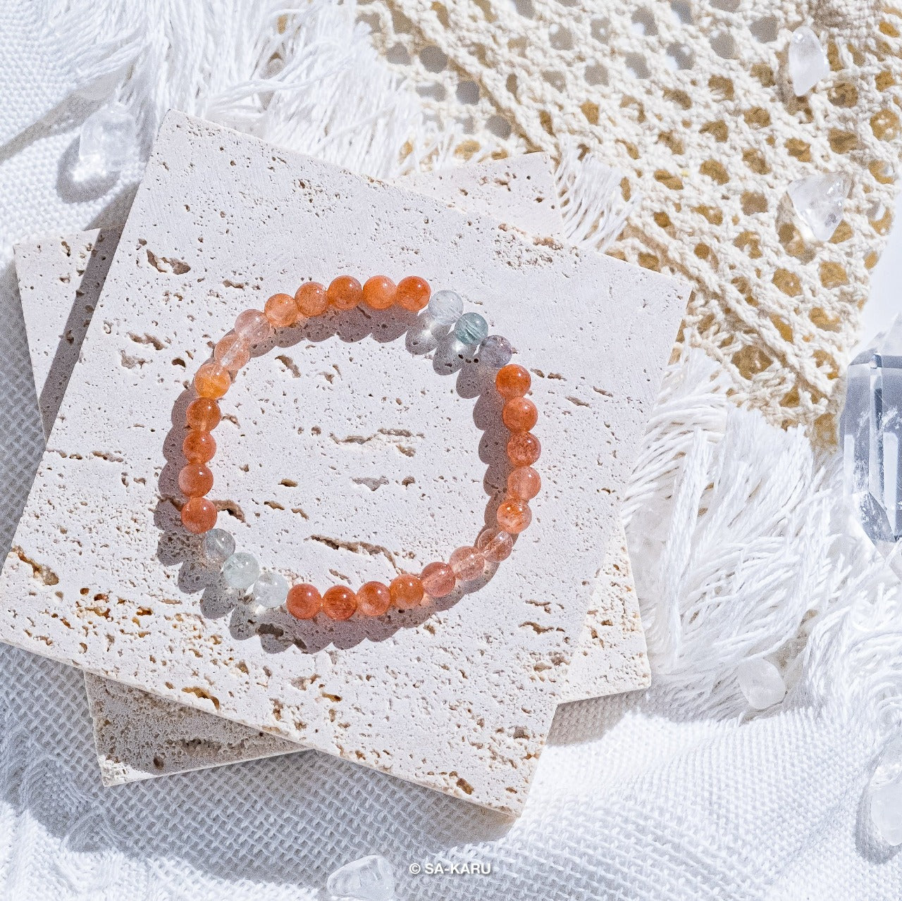 Arusha gold sunstone bracelet