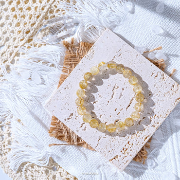 gold titanium crystal bracelet