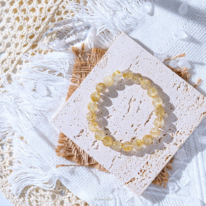 gold titanium crystal bracelet