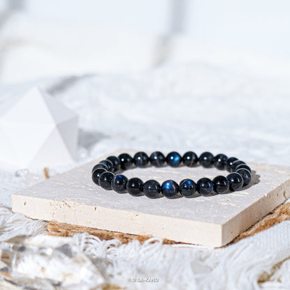 Black Body Blue Labradorite Bracelet