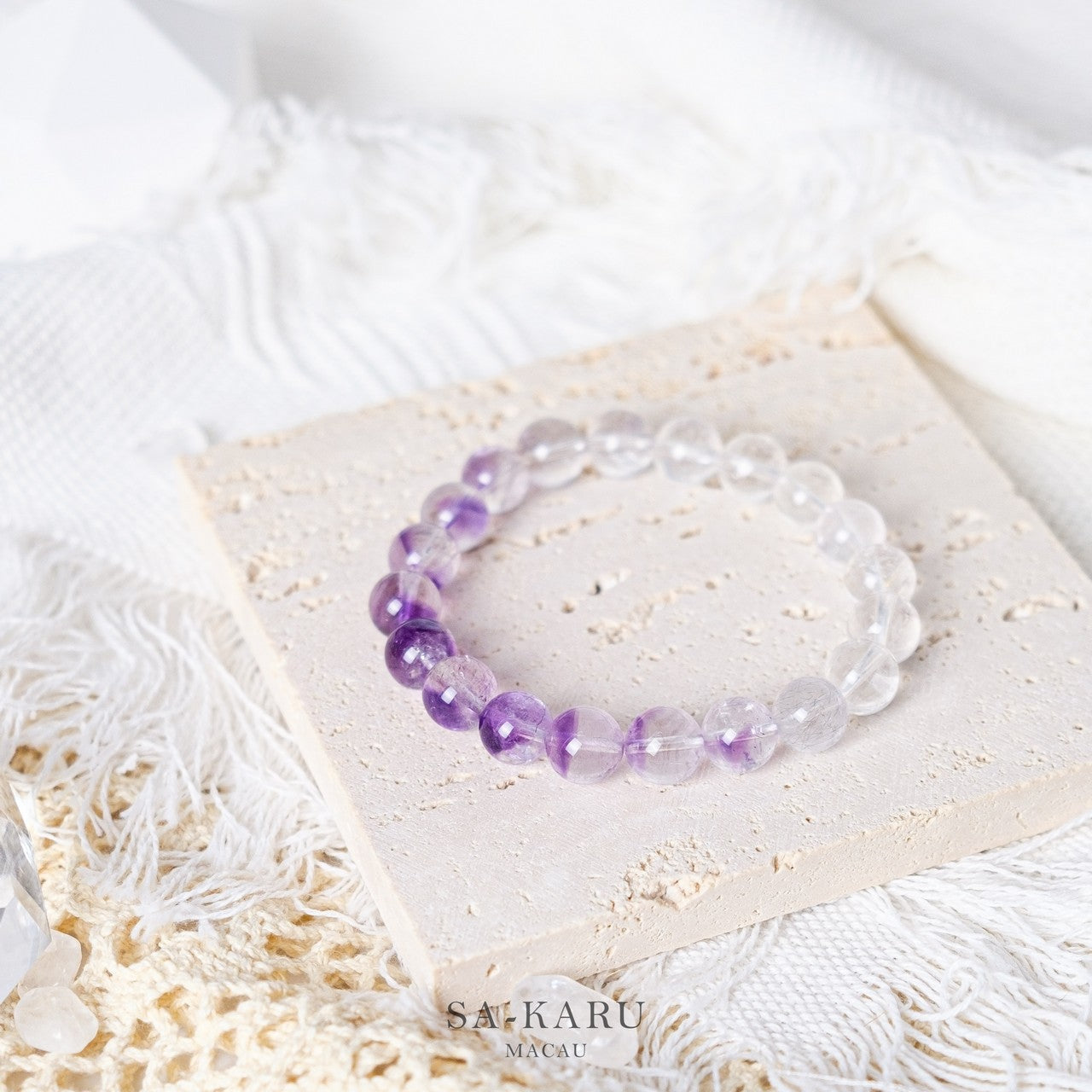 Gradient Purple Super Seven Bracelet