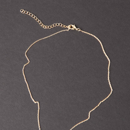 Black Tourmaline Crystal Point Necklace