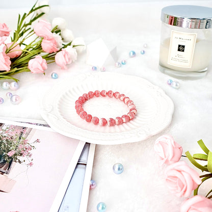 Milk Rhodochrosite Bracelet