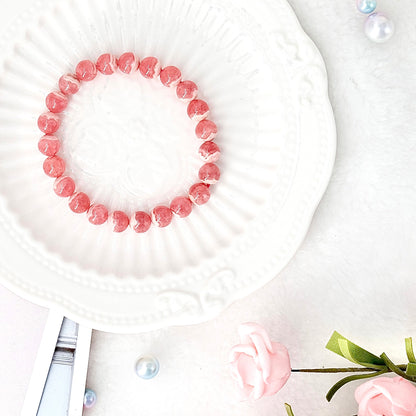 Milk Rhodochrosite Bracelet
