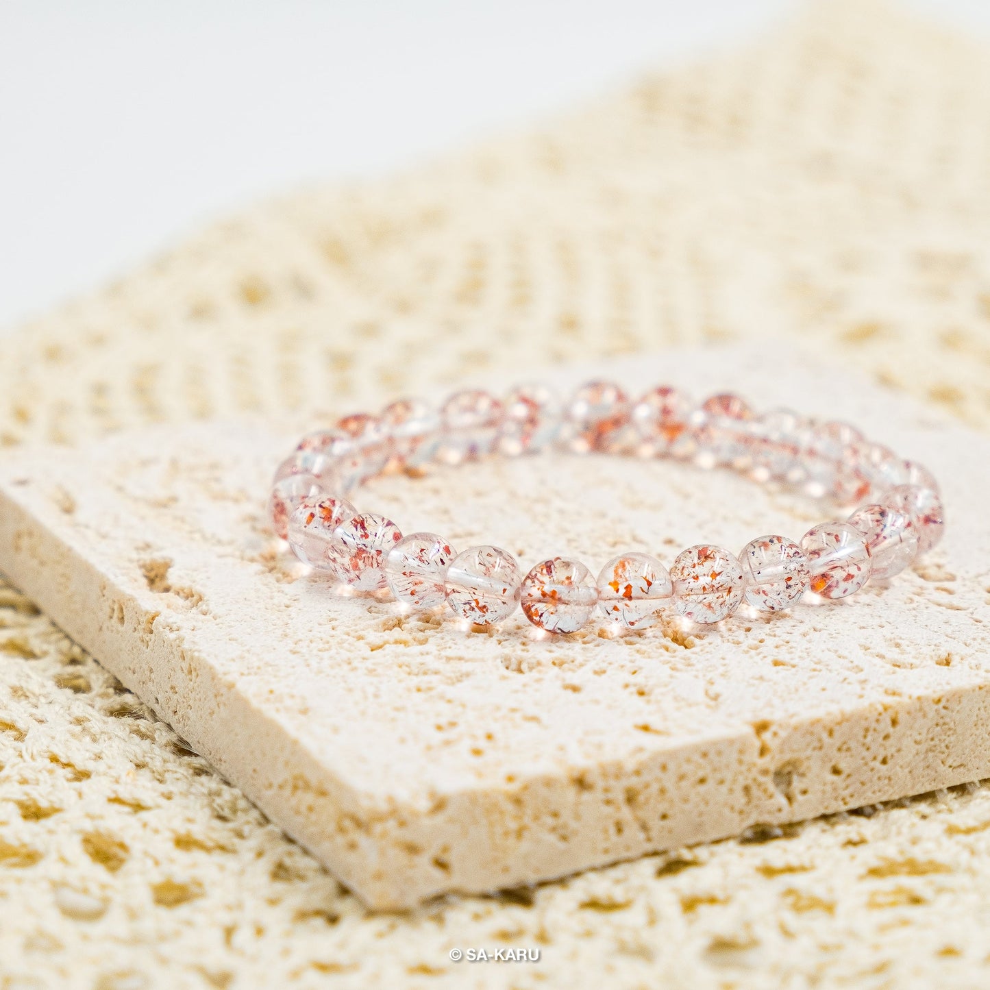 Golden Strawberry Super Seven Bracelet｜Super Seven