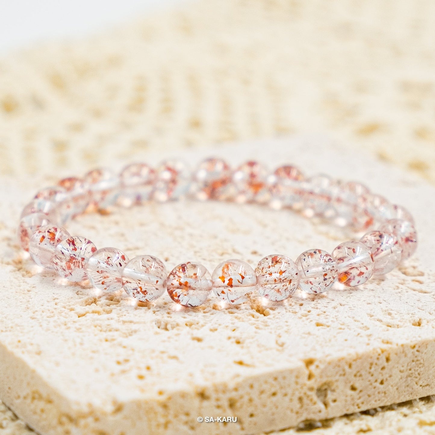 Golden Strawberry Super Seven Bracelet｜Super Seven