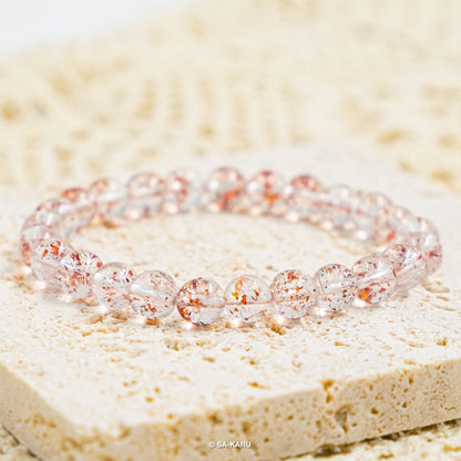 Golden Strawberry Super Seven Bracelet｜Super Seven
