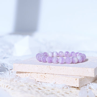 Chevron Amethyst Bracelet