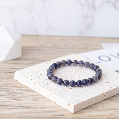 Transparent Cordierite Bracelet