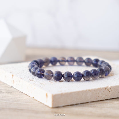 Transparent Cordierite Bracelet