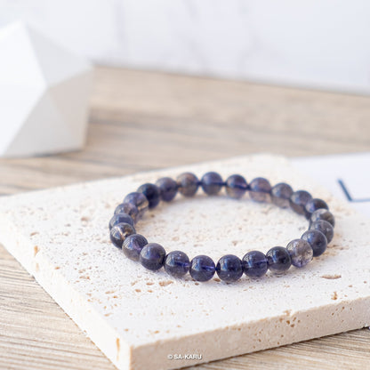 Transparent Cordierite Bracelet