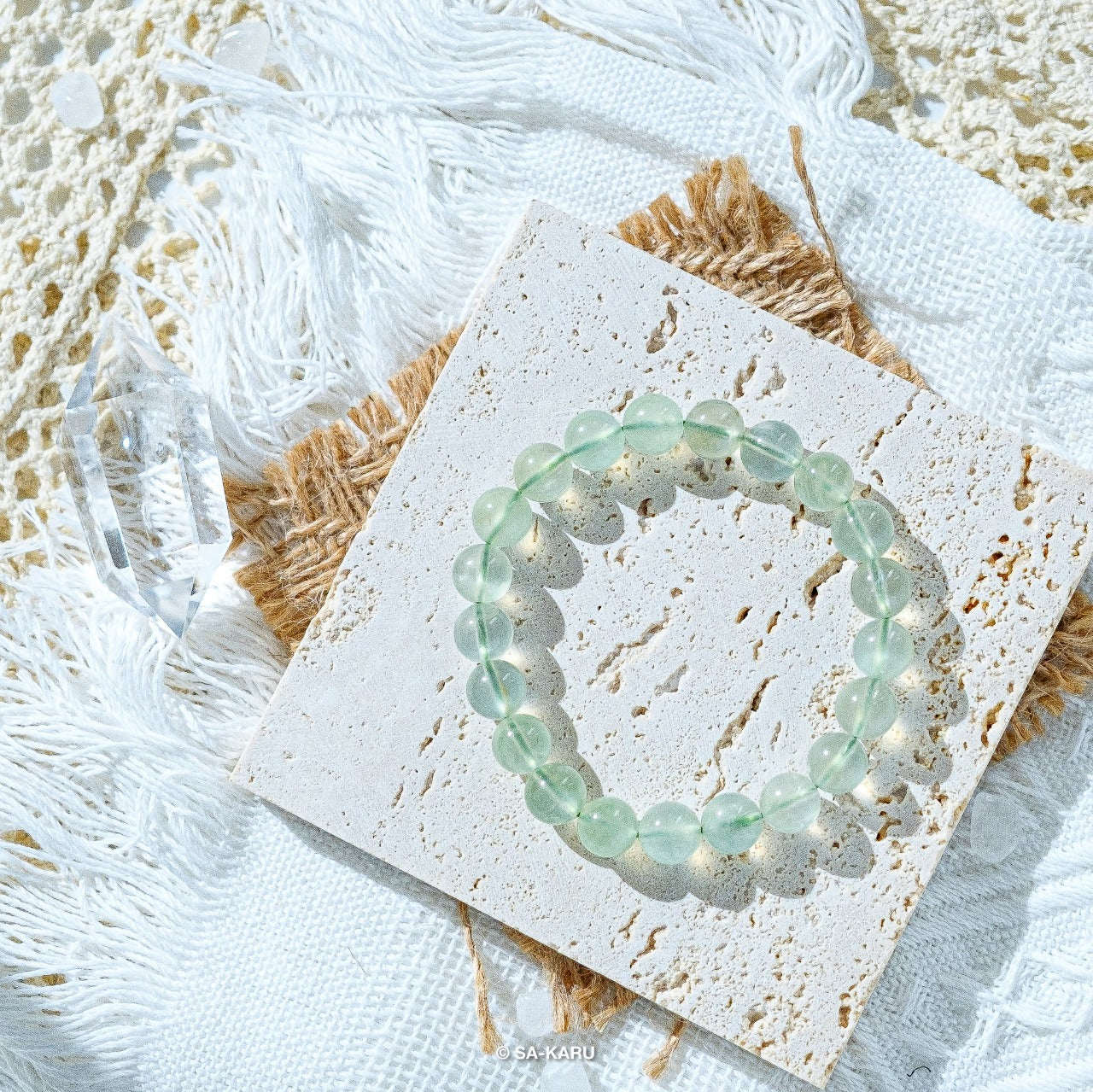 Green Precious Stone Bracelet