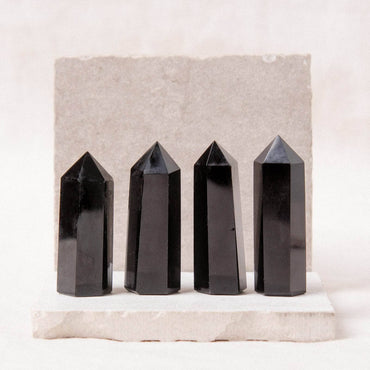 Black Obsidian Crystal Point - AAA Premium Quality